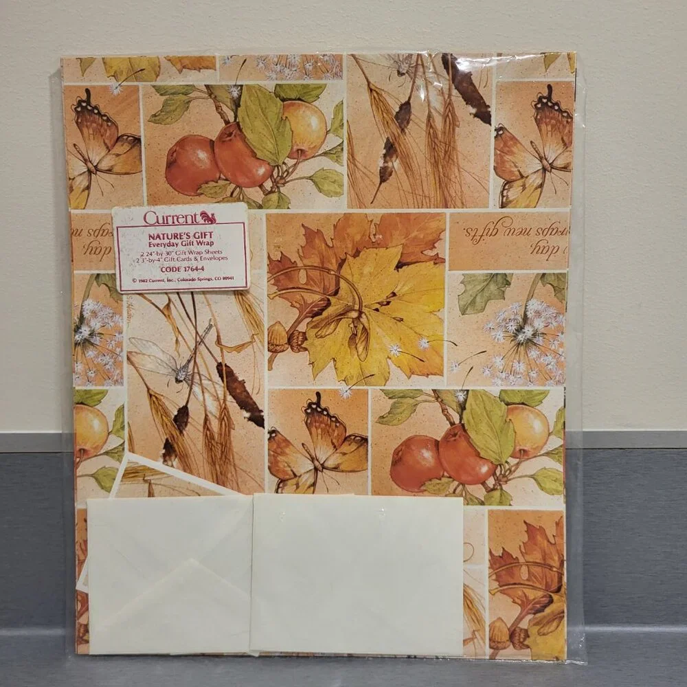 VTG Lot of Wrap Paper Current Hallmark American Greetings Flat Sheet Wrap Paper